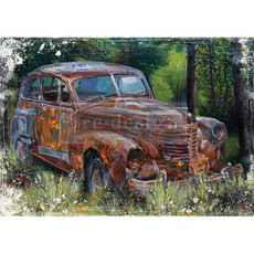 Redesign with Prima Redesign - Decoupage Rice Paper A1 - This Rusty Car