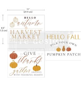 Redesign with Prima Redesign - Decor Transfer A4 - Fall Festive