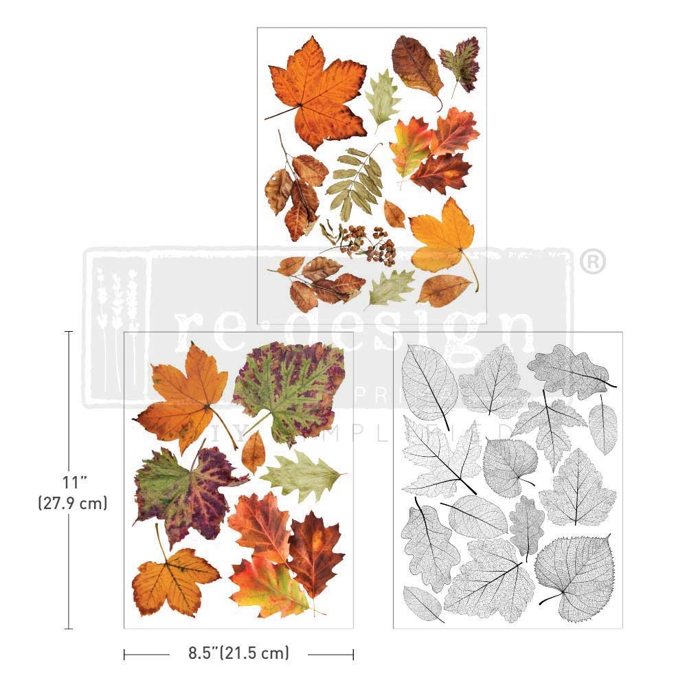 Redesign with Prima Redesign - Decor Transfer A4 - Crunchy Leaves Forever