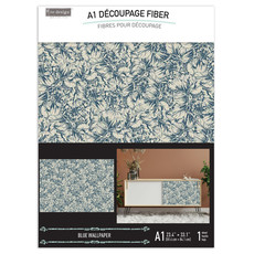 Redesign with Prima Redesign - Decoupage Fiber Paper A1 - Blue Wallpaper