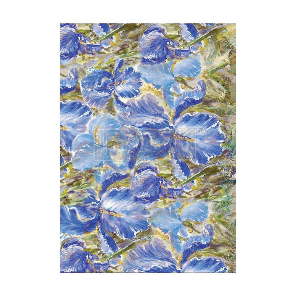 Redesign with Prima Redesign - Decoupage Fiber Paper A1 - Enchanting Iris