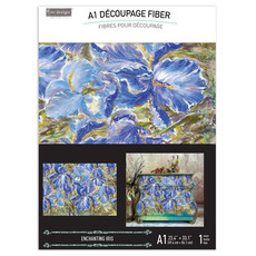 Redesign with Prima Redesign - Decoupage Fiber Paper A1 - Enchanting Iris