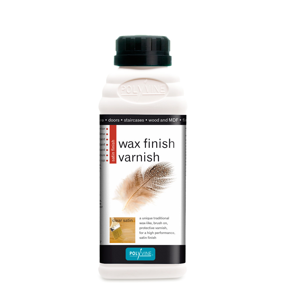 Polyvine Polyvine - Wax Finish Varnish  - CLEAR - Satin - ENG - 500ml