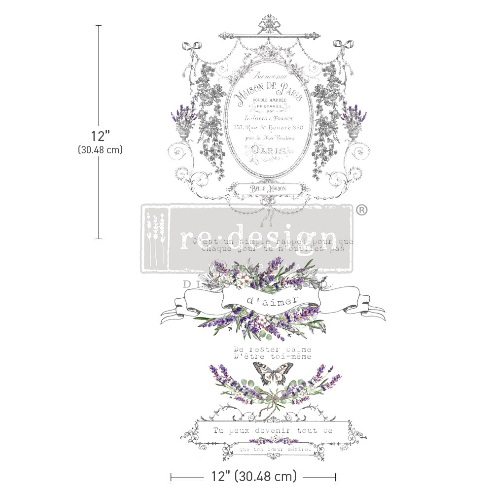 Redesign with Prima Redesign - Decor Transfer 12"x12" - Maison de Paris