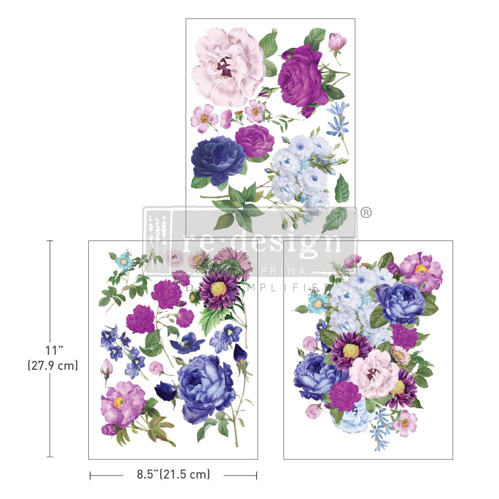 Redesign with Prima Redesign - Decor Transfer A4 - Opulent Florals