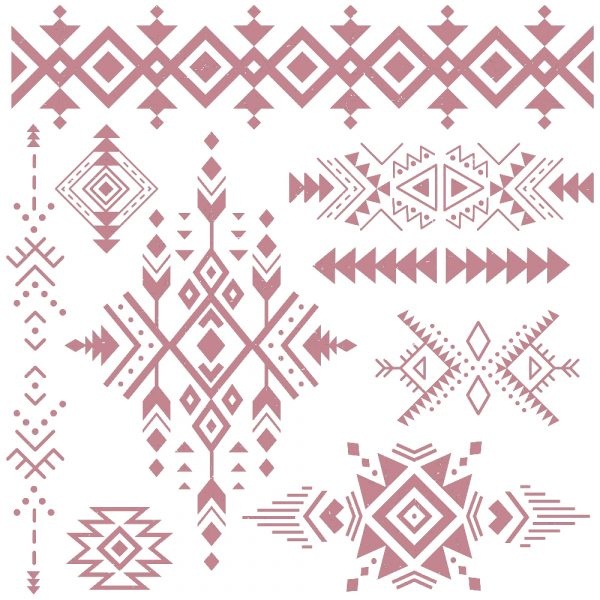 Redesign with Prima Redesign - Clear-Cling Stamps - Tribal Prints