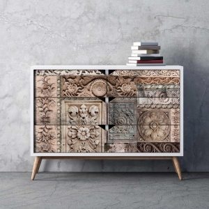 Redesign with Prima Redesign - Decoupage Fiber Paper A1 - Carved Stonework