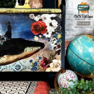 Redesign with Prima Redesign - Decoupage Fiber Paper A1 - Whale In Cosmos