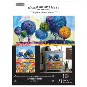 Redesign with Prima Redesign - Decoupage Rice Paper A1 - Expressive Trees