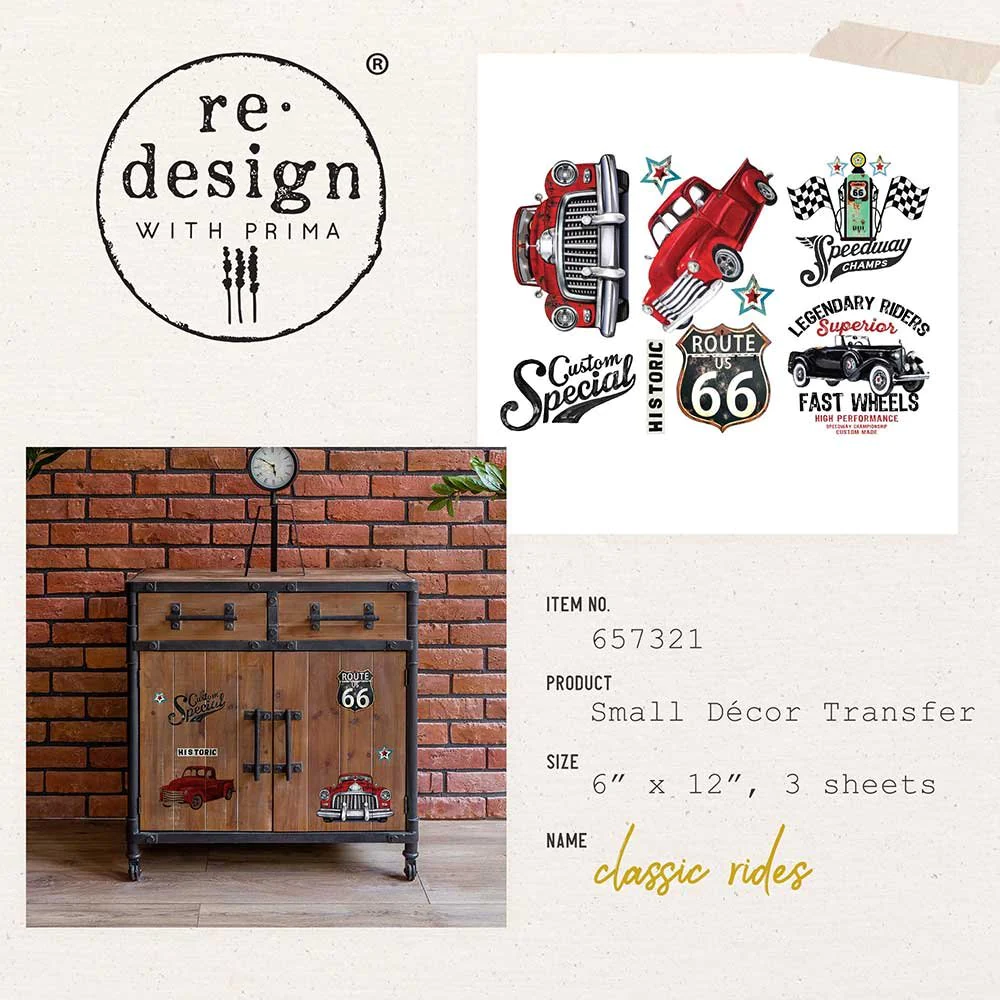 Redesign with Prima Redesign - Decor Transfer - Classic Rides