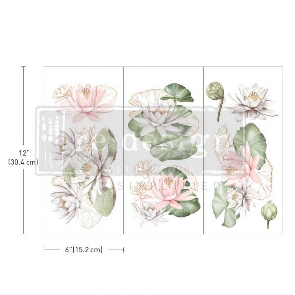 Redesign with Prima Redesign - Decor Transfer - Water Lilies