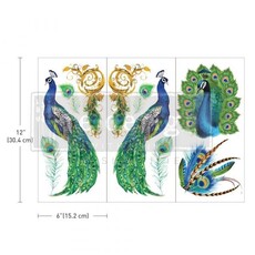 Redesign with Prima Redesign - Decor Transfer - Peacock Paradise