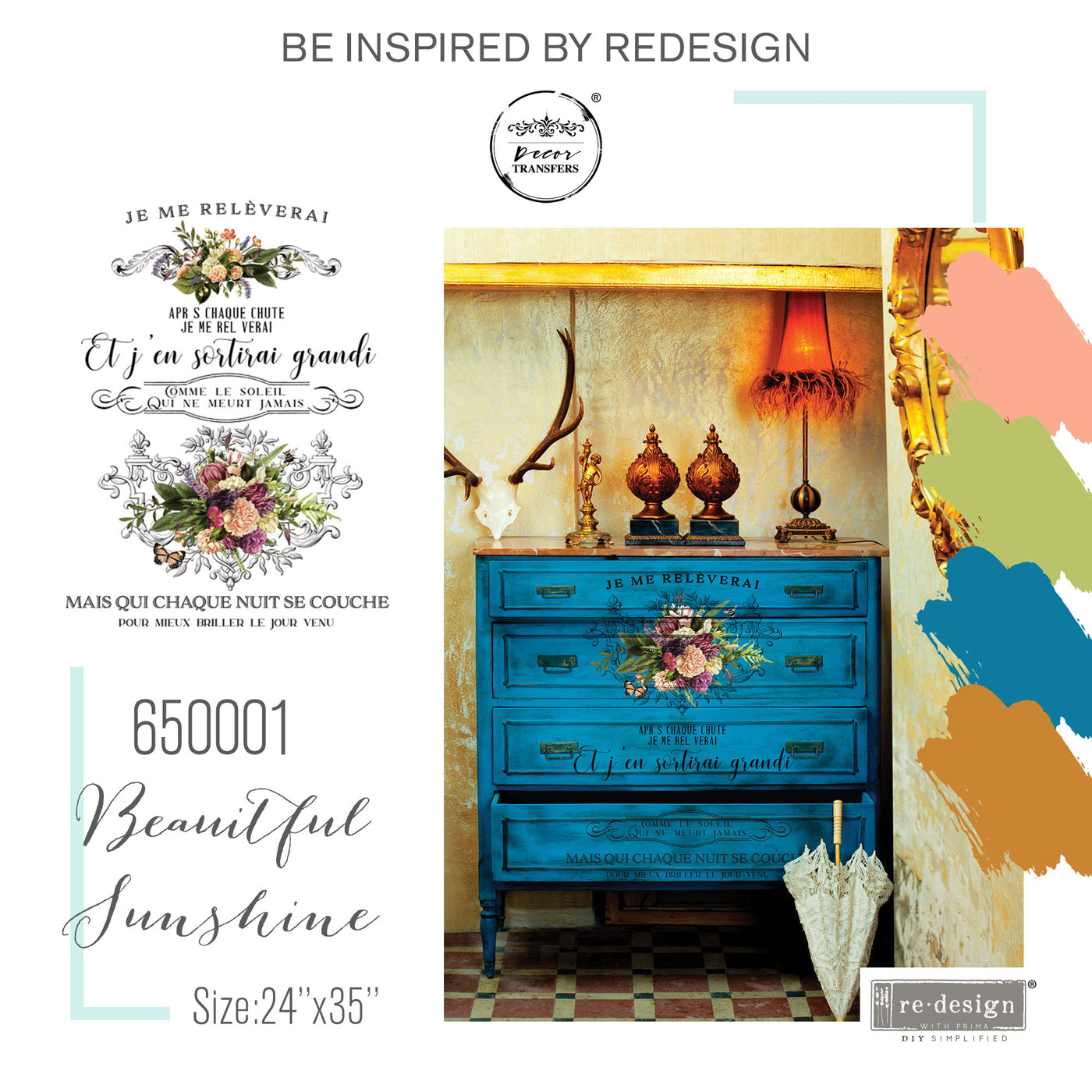 Redesign with Prima Redesign - Decor Transfer - Beautiful Sunshine