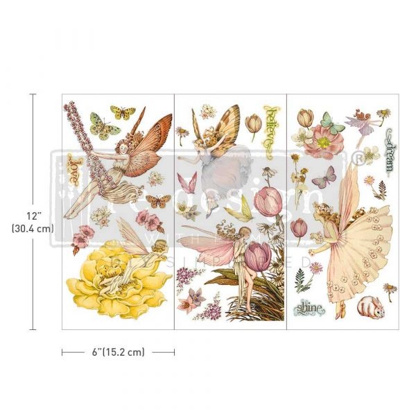 Redesign with Prima Redesign - Decor Transfer - Fairy Flowers