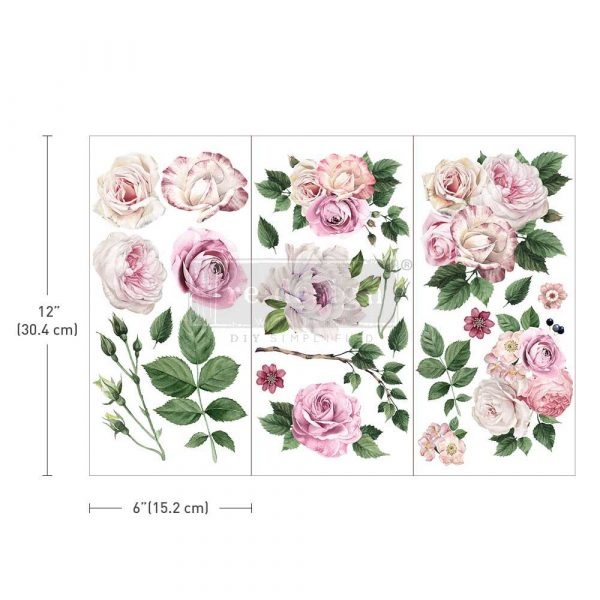 Redesign with Prima Redesign - Decor Transfer - Delicate Roses