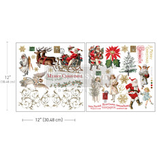 Redesign with Prima Redesign - Decor Transfer 12" x 12" - Holiday Traditions
