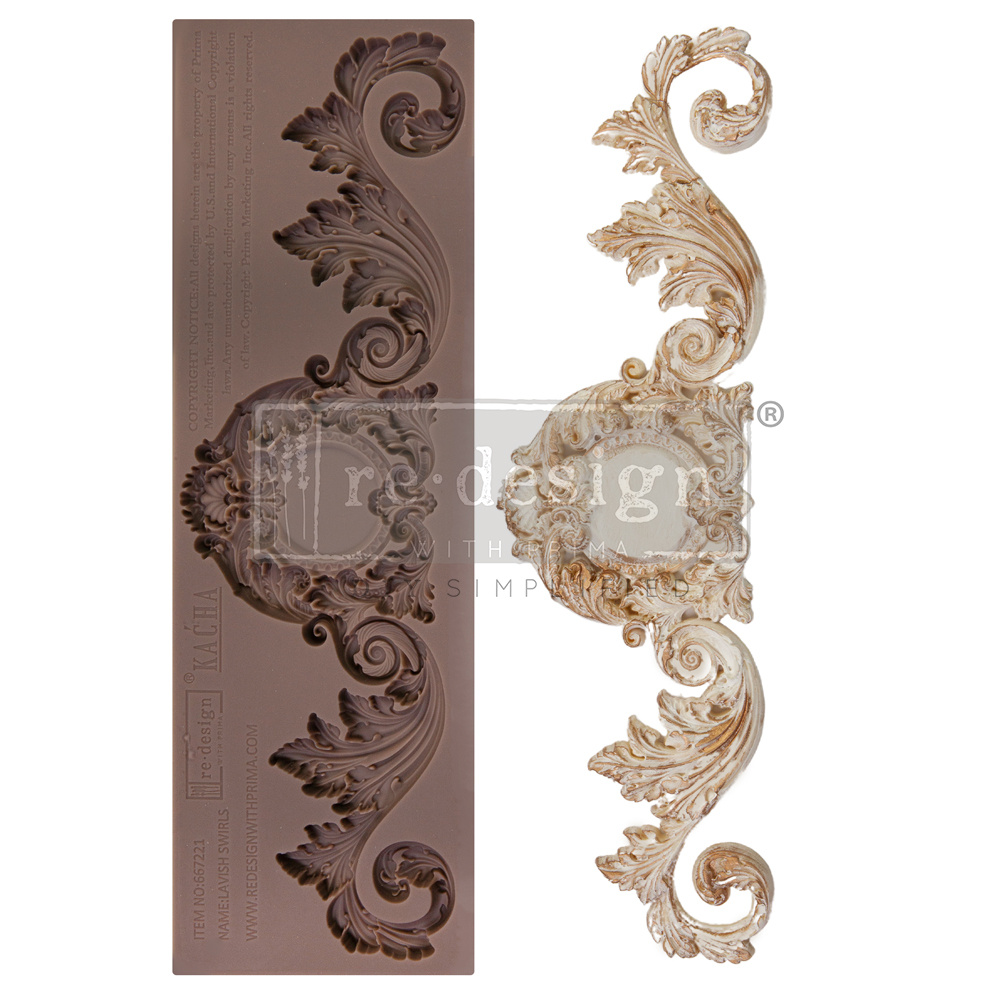 Redesign with Prima Redesign - Mould  - Lavish Swirls (KACHA)