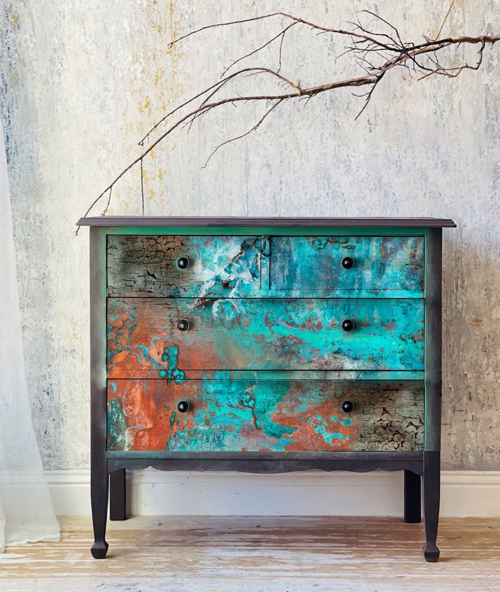 Decor Tissue Paper "WASHED DAMASK" Carta Tessuto ReDesign With Prima