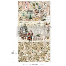 Redesign with Prima Redesign - Decoupage Decor Tissue Paper PACK - Holly Jolly Hideaway