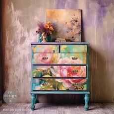 Redesign with Prima Redesign - Decoupage Fiber Paper A1 - Bold Blooms