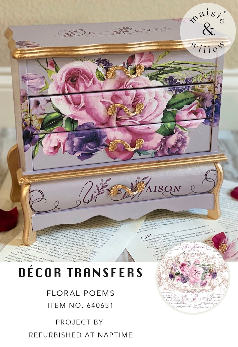 Redesign with Prima Redesign - Decor Tranfer - Floral Poems