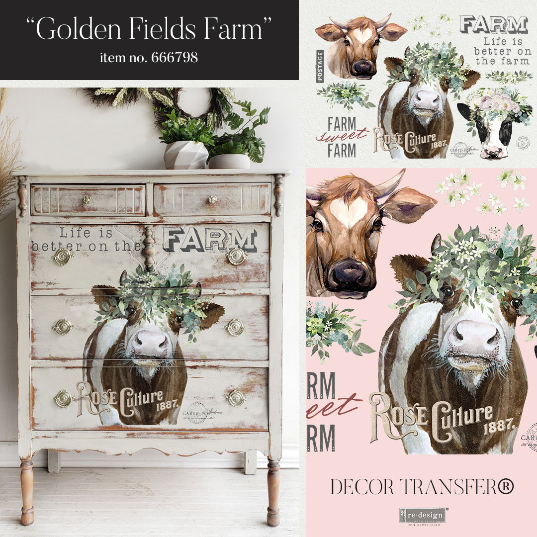 Redesign with Prima Redesign - Decor Transfer - Golden Fields Farm