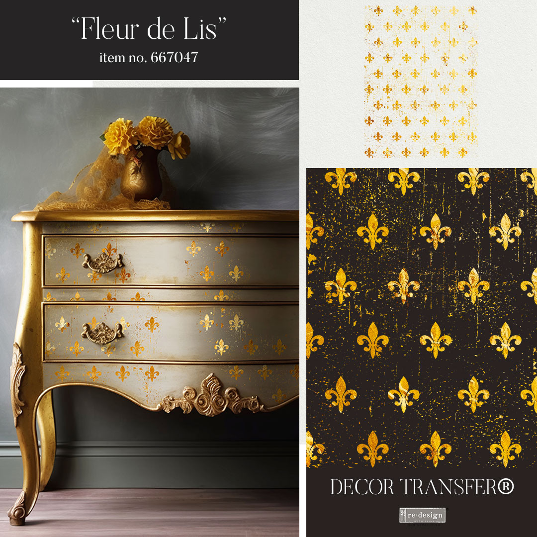Redesign with Prima Redesign - Decor TRANSFER - Fleur de Lis