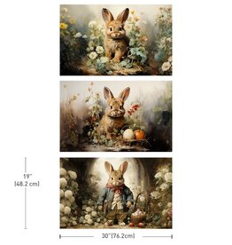Redesign with Prima Redesign - Decoupage Tissue Paper PACK - Dreamy Bunnies