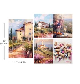 Redesign with Prima Redesign - Decoupage Tissue Paper PACK - Romantic Getaway