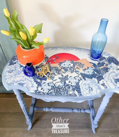 Redesign with Prima Redesign - Decoupage Tissue Paper - Skull Chinoiserie