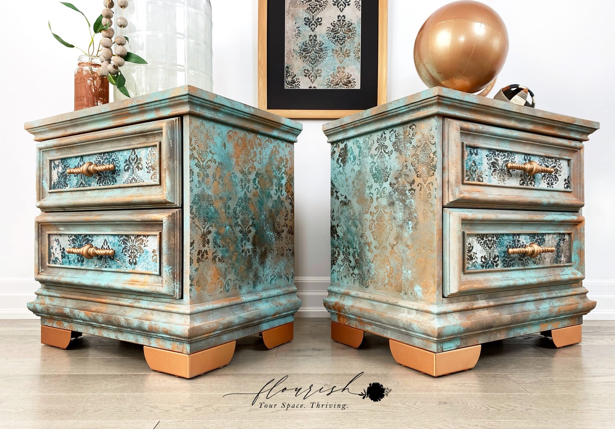 Redesign with Prima Redesign - Decoupage Tissue Paper - Patina Flourish