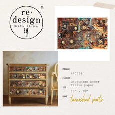 Redesign with Prima Redesign - Decoupage Tissue Paper - Tarnished Parts