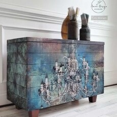 Redesign with Prima Redesign - Decoupage Rice Paper A1 - Moody Chandelier