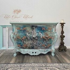 Redesign with Prima Redesign - Decoupage Rice Paper A1 - Moody Chandelier