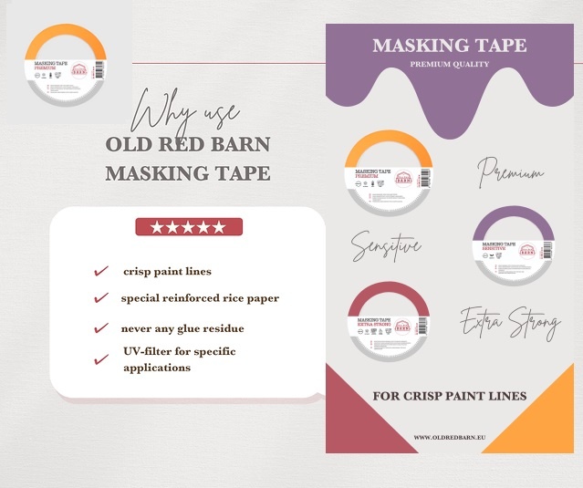 Old Red Barn Old Red Barn - Masking Tape - Premium - 24mm