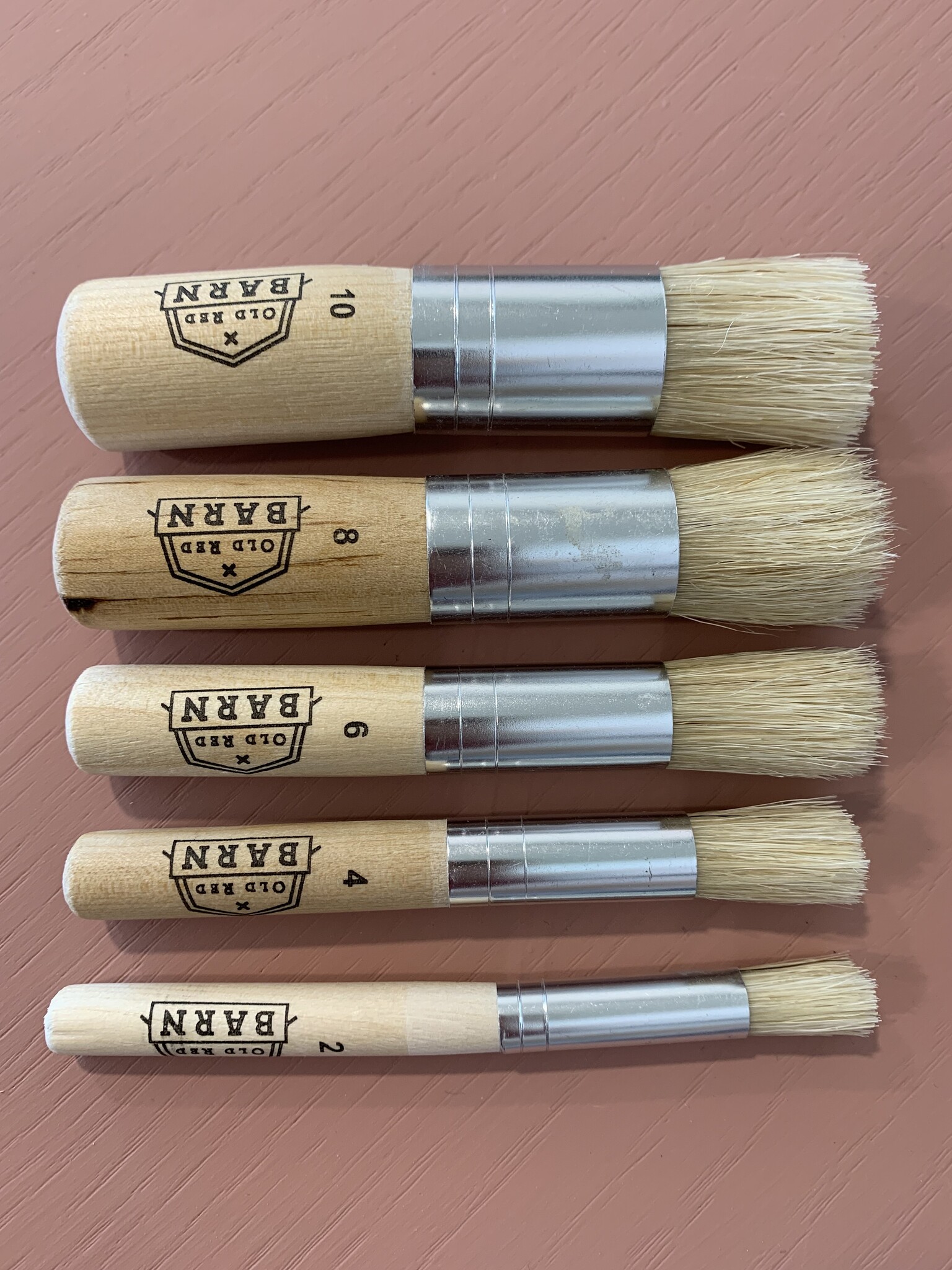 Old Red Barn Old Red Barn - Stencil Brush Set - 5 pcs