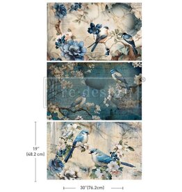 Redesign with Prima Redesign - Decoupage Tissue Paper PACK - Sapphire Wings