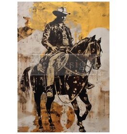 Redesign with Prima Redesign - Decoupage Fiber Paper A1 - Cowboy Cavalry