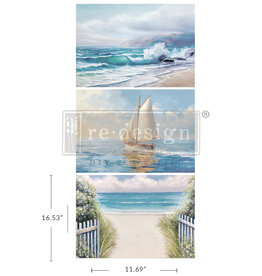 Redesign with Prima Redesign - Decoupage Fiber A3 - Seascape Melody