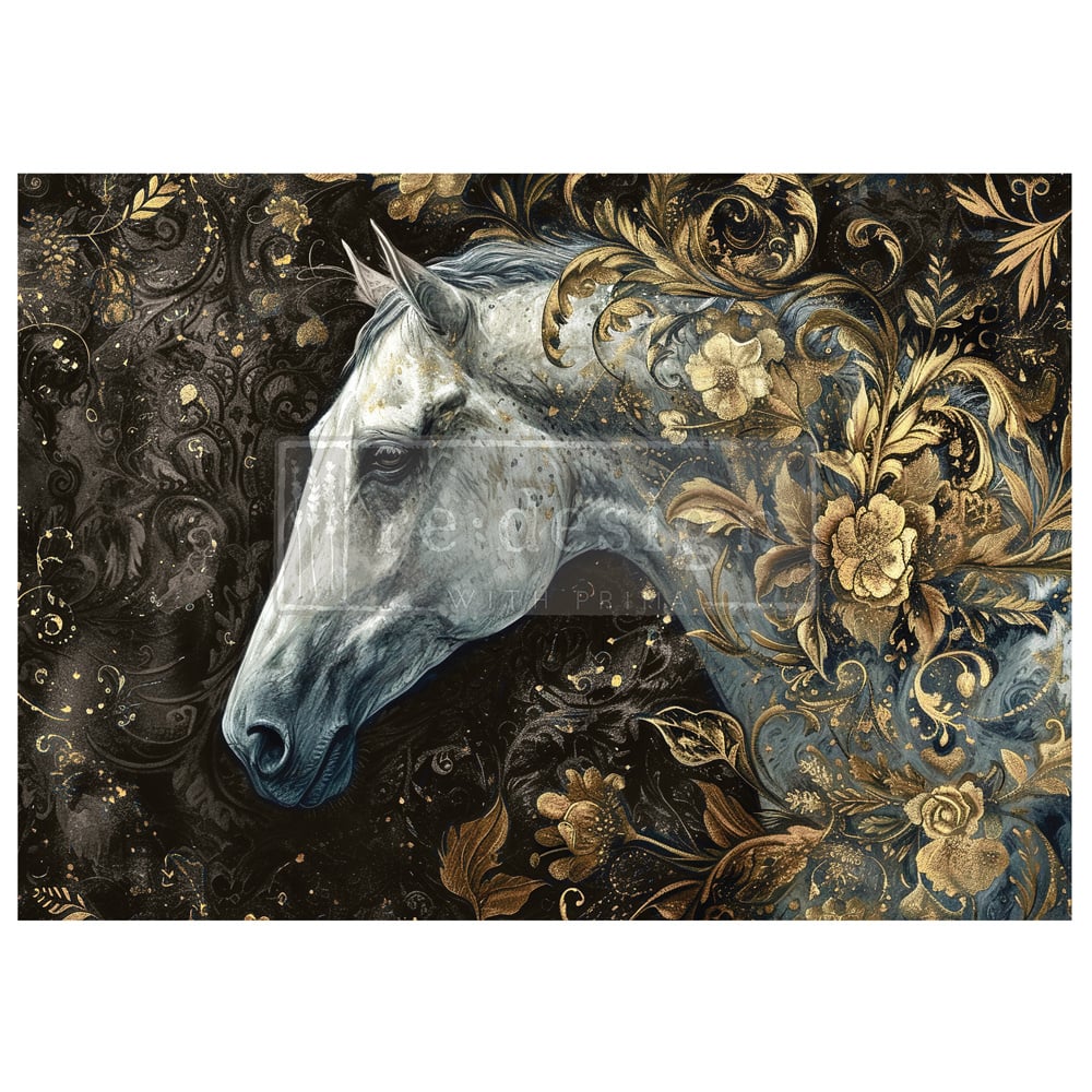 Redesign with Prima Redesign - Decoupage Fiber A1  - Majestic Gallop