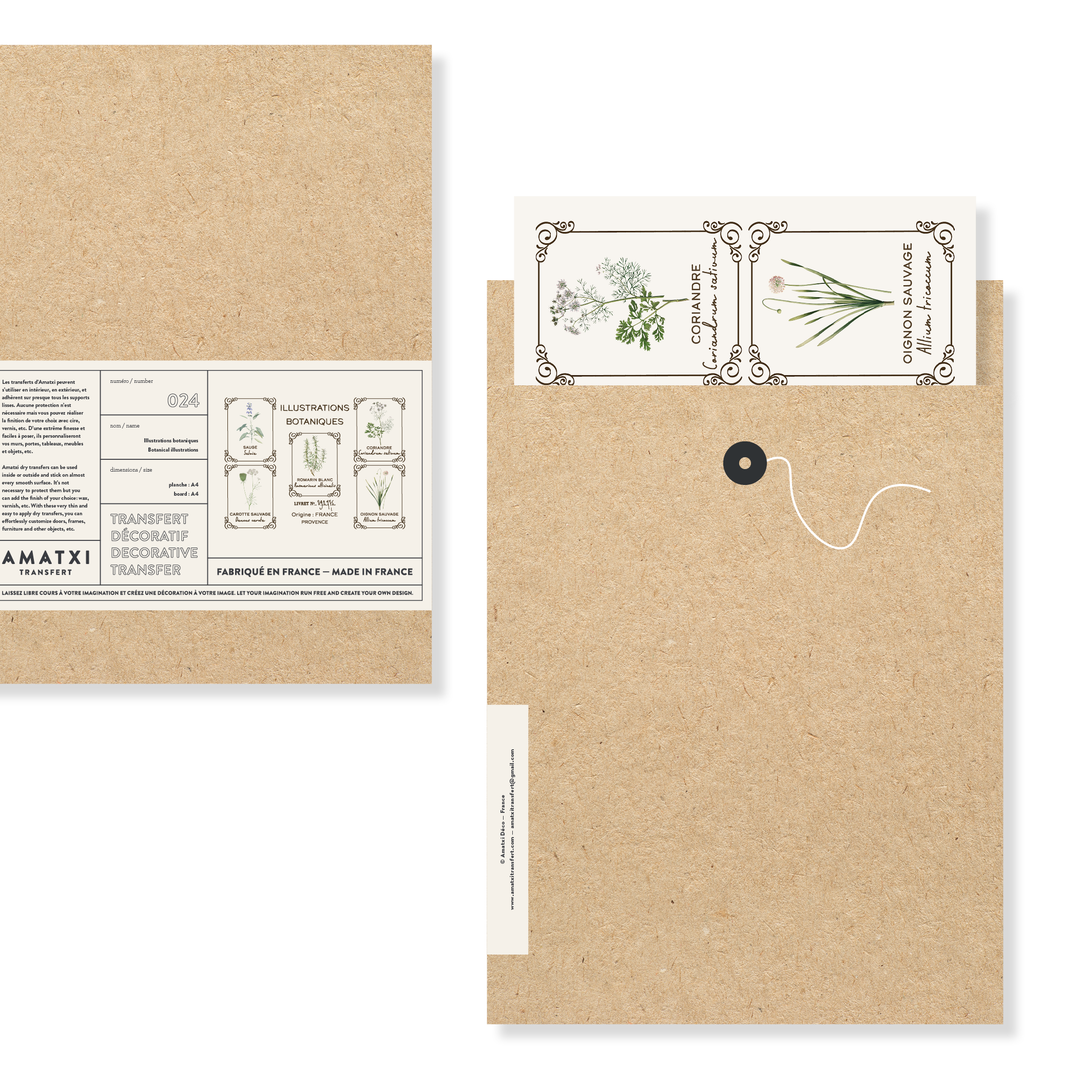 Amatxi Amatxi - Transfer A4 - Botanical Illustrations