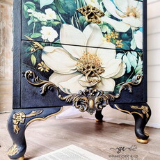 Redesign with Prima Redesign - Decoupage Fiber Paper A1 - Contrast of Night and Petal