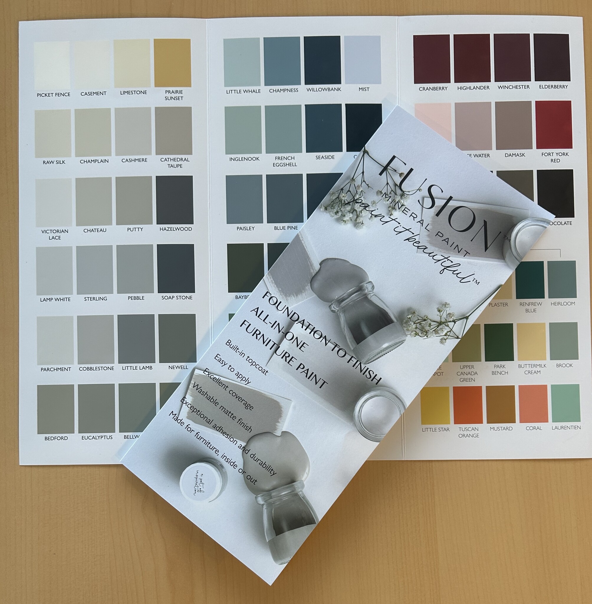 Fusion Mineral Paint Fusion - True to colour Cards - edition AUGUST 2024(10pcs)