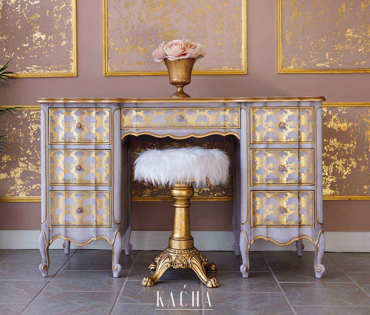 Redesign with Prima Redesign - Decor Transfer A4  - Golden Lacework (KACHA)
