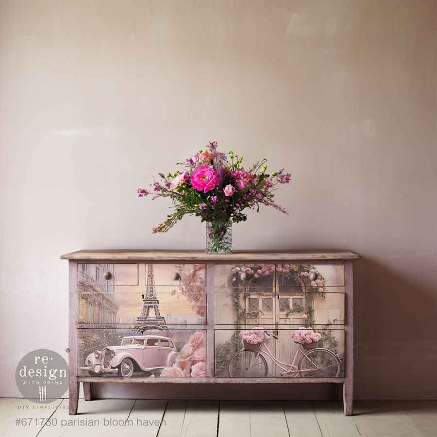 Redesign with Prima Redesign - Decoupage Tissue Paper 19x30 - PACK - Parisian Bloom Haven