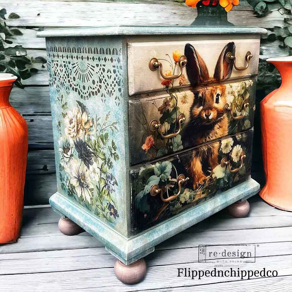 Redesign with Prima Redesign - Decoupage Tissue Paper 19x30 - PACK - Dreamy Bunnies