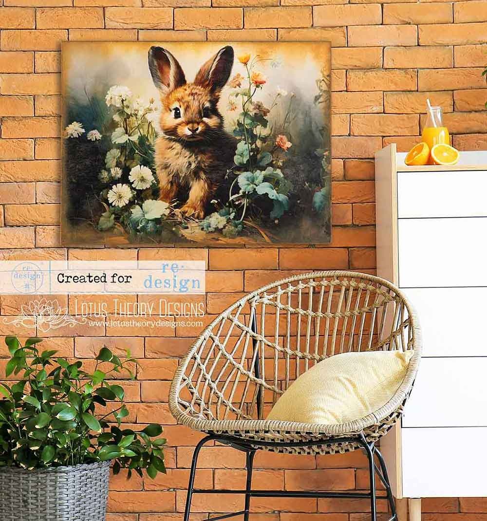 Redesign with Prima Redesign - Decoupage Tissue Paper 19x30 - PACK - Dreamy Bunnies