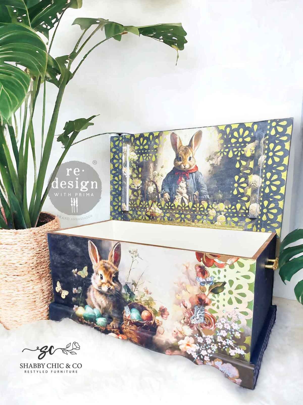 Redesign with Prima Redesign - Decoupage Tissue Paper 19x30 - PACK - Dreamy Bunnies