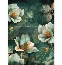 Redesign with Prima Redesign - Decoupage Fiber A1 - Emerald Elegance