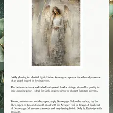 Redesign with Prima Redesign - Decoupage Fiber Paper A1 - Divine Messenger